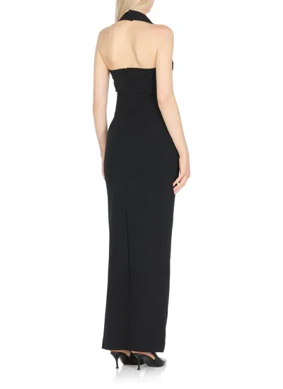Solace London Illona Crepe Halterneck Gown