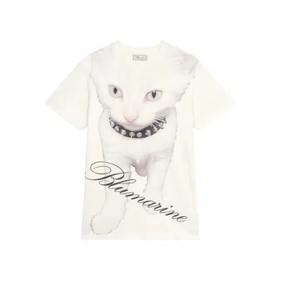 Blumarine Cotton T Shirts In White