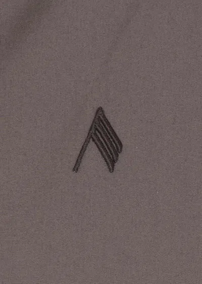 Attico Brown Diana Shirt In Gray