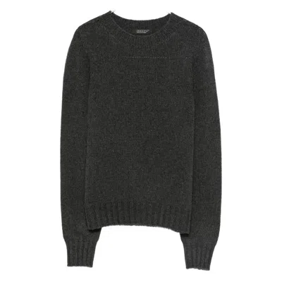Aragona Round-neck Cashmere Sweater In Black