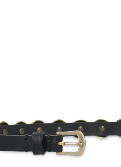 Golden Goose Deluxe Brand Black Trinidad Belt In Black