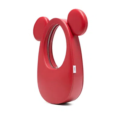 Coperni Mickey Swipe Handbag In Red