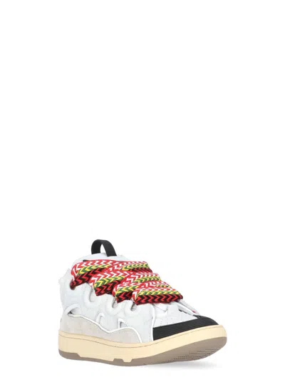 Lanvin 'curb' Sneakers With Multicolor Laces
