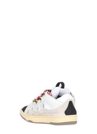 Lanvin 'curb' Sneakers With Multicolor Laces