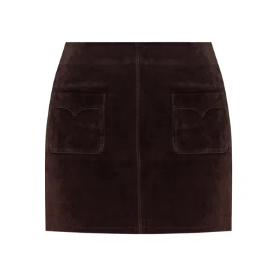 Zadig & Voltaire Brown Jaime Suede Skirt