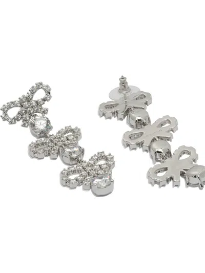 Self-portrait Jewels Silver In Metallic