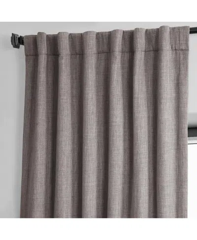 Half Price Drapes Tuscany Green Textured Faux Linen Room Darkening Curtain
