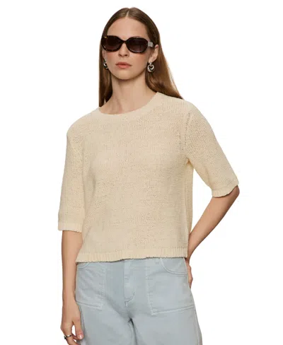 Sanctuary Tape Yarn Open Stitch Cotton Blend Sweater
