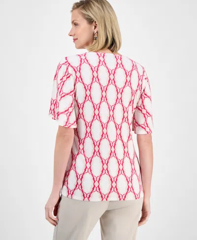 Jm Collection Women's Flutter-sleeve Square Neck Top, Exclusively At Macy's