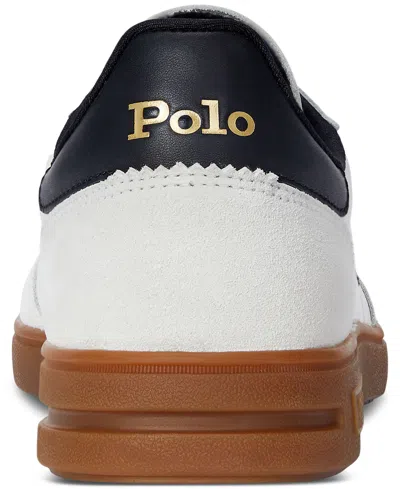 Polo Ralph Lauren Hester Panelled Canvas Sneakers In White