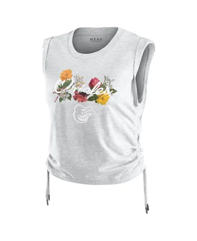 Wear By Erin Andrews Women's Heather Gray Baltimore Orioles Cinched Tank Top