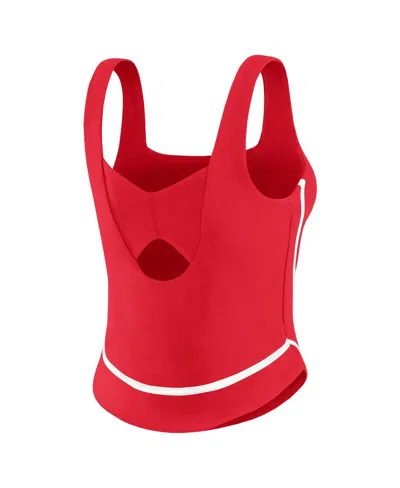 Wear By Erin Andrews Women's Red St. Louis Cardinals Square Neck Tank Top