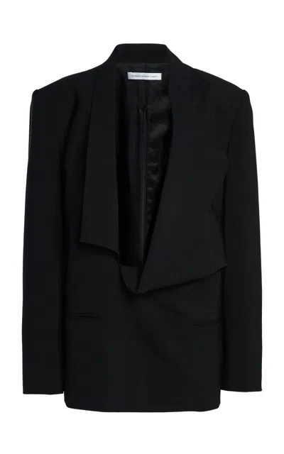 Christopher Esber Rubik Tailored Wool L/s Dress