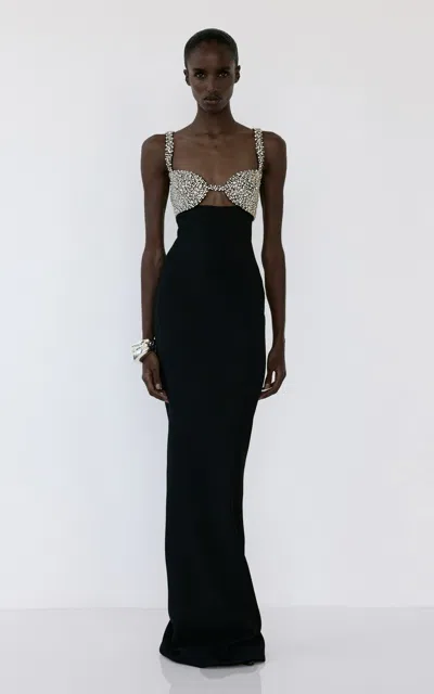 The New Arrivals Ilkyaz Ozel Lux Orphã©on Crystal Embellished Gown