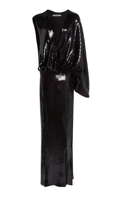 Christopher Esber Opaline Sequin Swaddled Gown