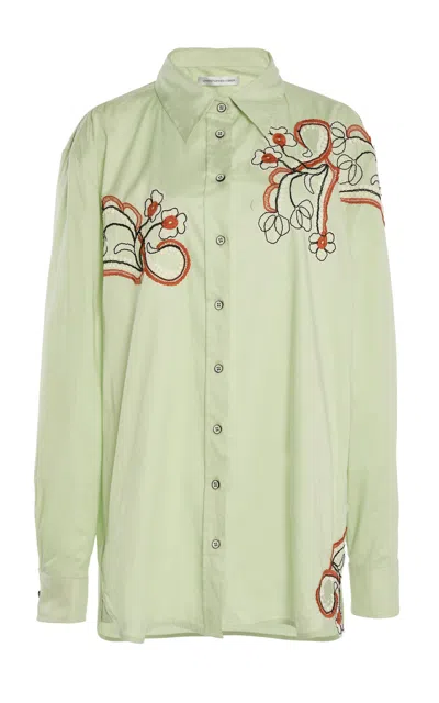 Christopher Esber Noctelle Lace Cotton Shirt