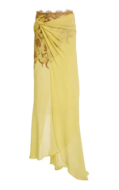 Christopher Esber Aluna Lace Draped Skirt