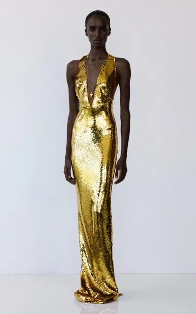 The New Arrivals Ilkyaz Ozel Olympia Constantine Sequined Dress