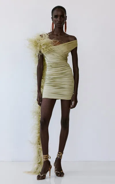 The New Arrivals Ilkyaz Ozel Bibi Riviera Gathered Mini Dress
