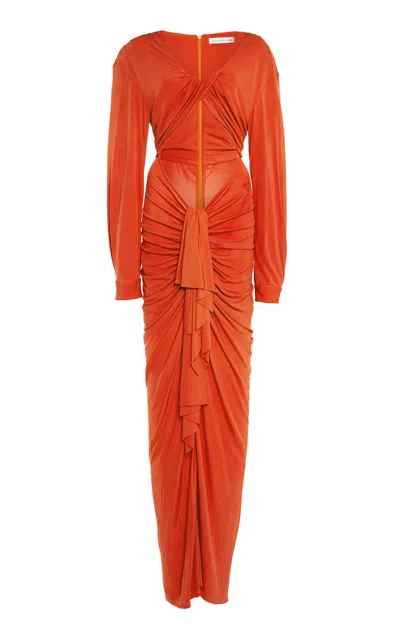 Christopher Esber Vivenda Drape Front L/s Dress