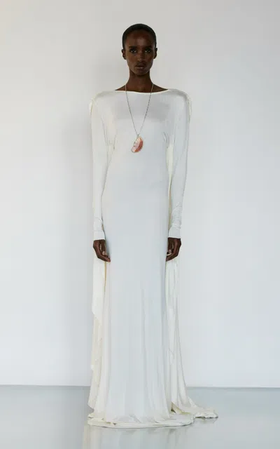 The New Arrivals Ilkyaz Ozel Anjelica Casablanca Lily Butterfly Sleeves Dress
