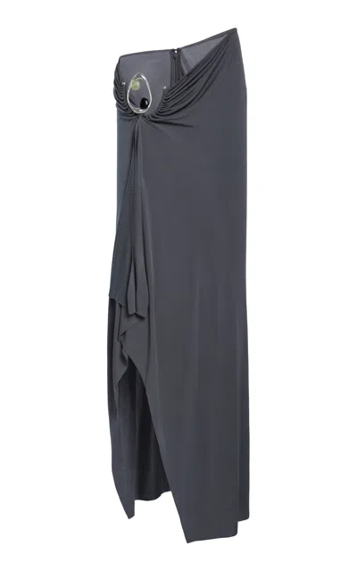 Christopher Esber Orica Crystal Cascade Jersey Skirt