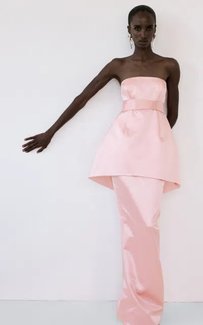 The New Arrivals Ilkyaz Ozel Lee Bois De Rose Maxi Skirt