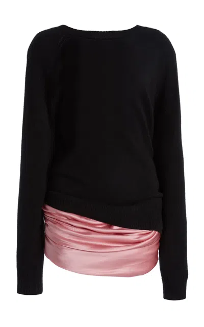 Christopher Esber Monument Cummerbund Silk Mini Dress
