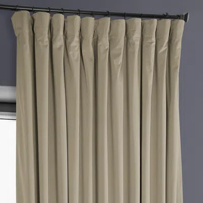 Half Price Drapes Wild Rose Extra Wide Heritage Plush Velvet Room Darkening Curtain