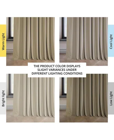 Half Price Drapes Wild Rose Extra Wide Heritage Plush Velvet Room Darkening Curtain