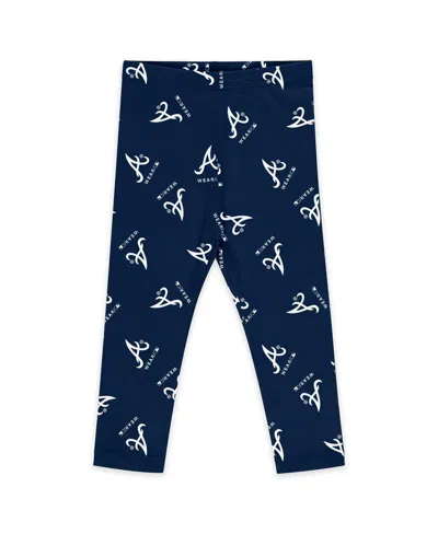 Wear By Erin Andrews Baby Boys And Girls 3-piece Atlanta Braves Tutu Set In Blue