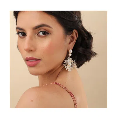 Sohi Women's Wild Flower Drop Earrings