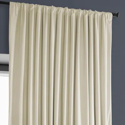 Half Price Drapes Wild Rose Extra Wide Heritage Plush Velvet Room Darkening Curtain