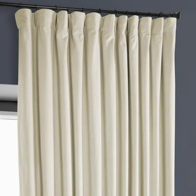 Half Price Drapes Wild Rose Extra Wide Heritage Plush Velvet Room Darkening Curtain