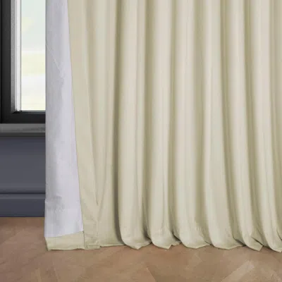 Half Price Drapes Wild Rose Extra Wide Heritage Plush Velvet Room Darkening Curtain