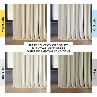 Half Price Drapes Wild Rose Extra Wide Heritage Plush Velvet Room Darkening Curtain