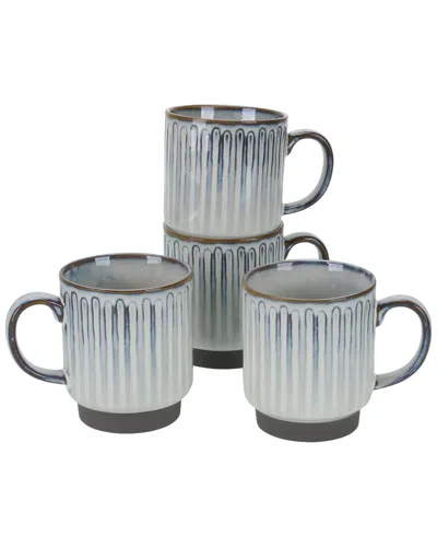 Bia Cordon Bleu Set Of 4 Colonnade Mug In Gray