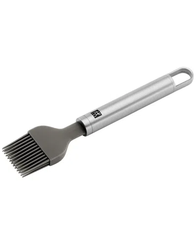 Zwilling J.a. Henckels Pro Silicone And Stainless Steel Pastry Brush In Metallic