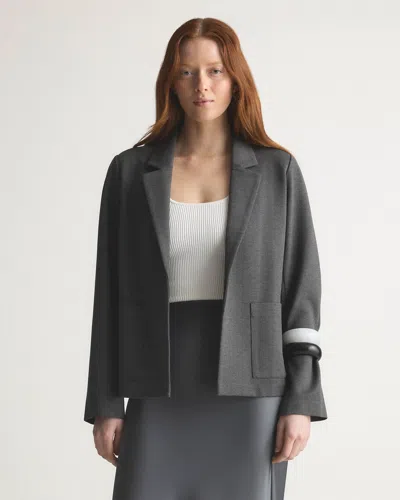 Quince Women's Ultra-stretch Ponte Open Blazer