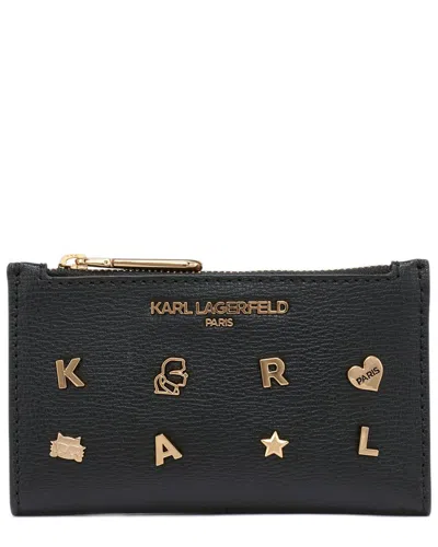 Karl Lagerfeld Leather Card Case