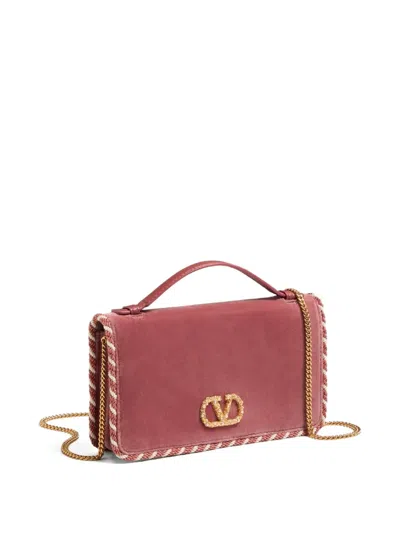 Valentino Braided Edge Leather Handbag