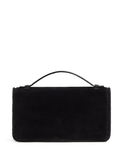 Valentino Suede Flap Shoulder Bag