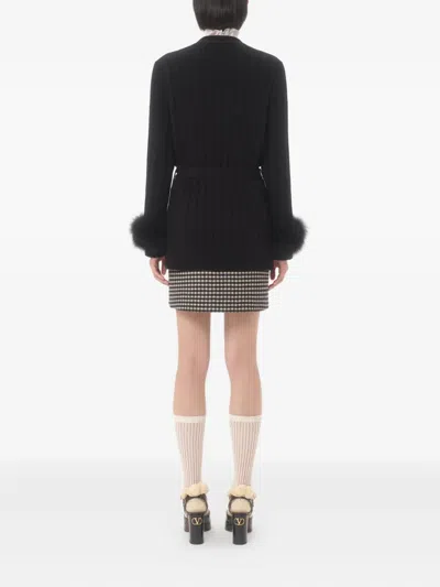 Valentino V-neck Long-sleeved Sweater