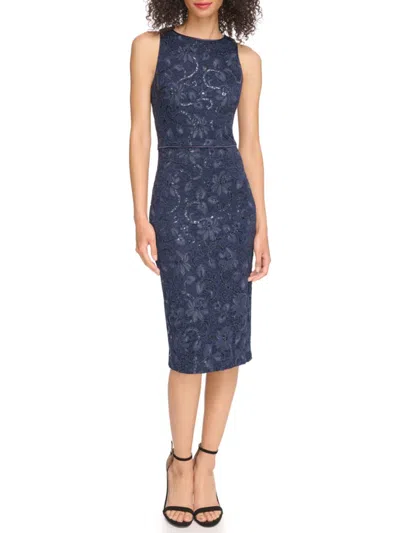 Vince Camuto Women's Sequin Lace Body-con Midi-dress