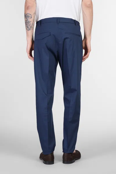 Tagliatore P-gord24 Pants In Blue Cotton In Blue