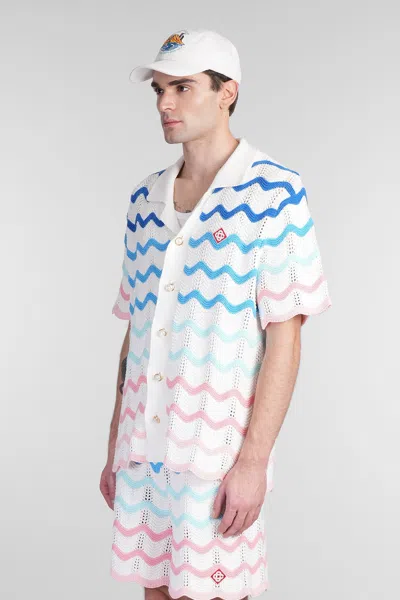 Casablanca Shirt In White Cotton In White