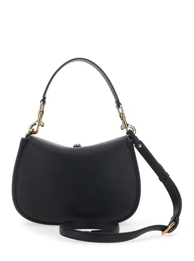 Etro Medium Pony Shoulder Bag In Black