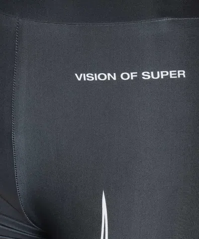 Vision Of Super Flame-print Leggings In Black