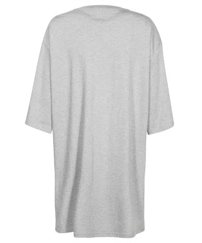 Gcds Cotton Mini-dress In Gray