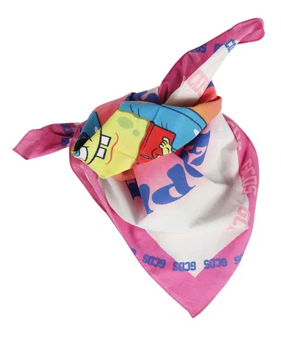 Gcds Cotton Scarf With Print